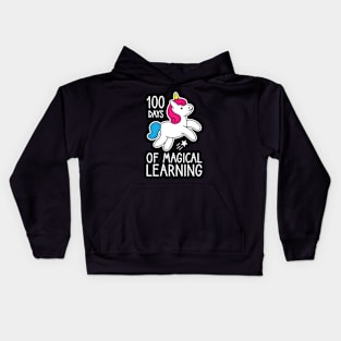 100 Days Of School Gift - 100 Days Of Magical Learning Kids Hoodie